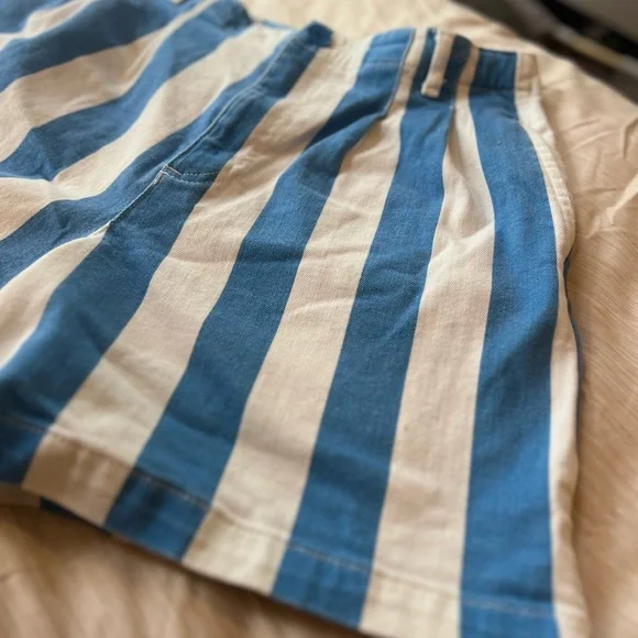 Maeve by Anthropologie Parasol Stripe Dad Shorts - Picture 4 of 9